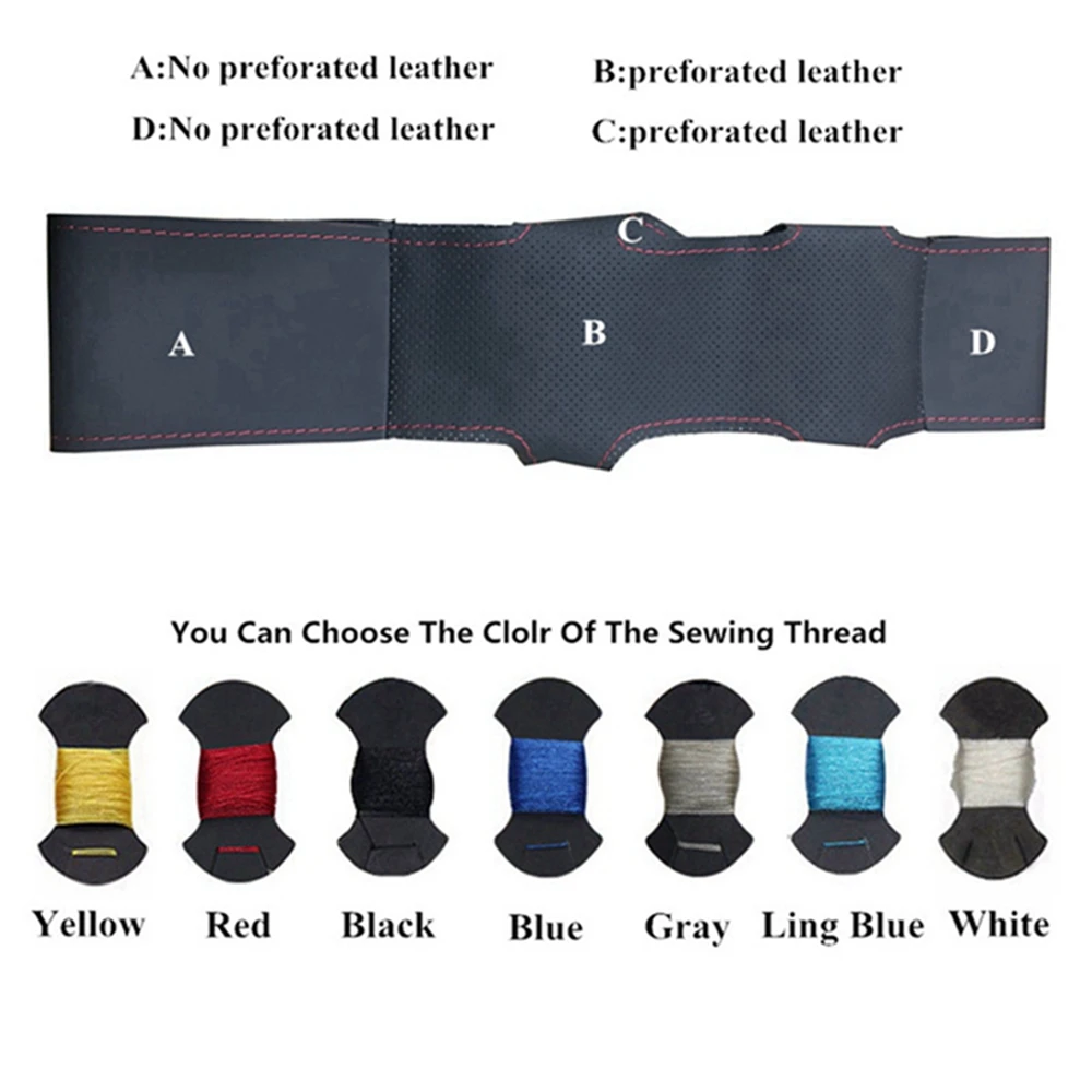 Custom Auto Lenkrad Geflecht Abdeckung Leder M Sport M3 E90 E91 E92 – Bild 5