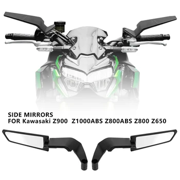 Motorrad Seite Spiegel Für Kawasaki Z1000 Z900 Z800 Z750 Z650 Z400 Z300 Z250 Z125 Rückspiegel Kits Drehen