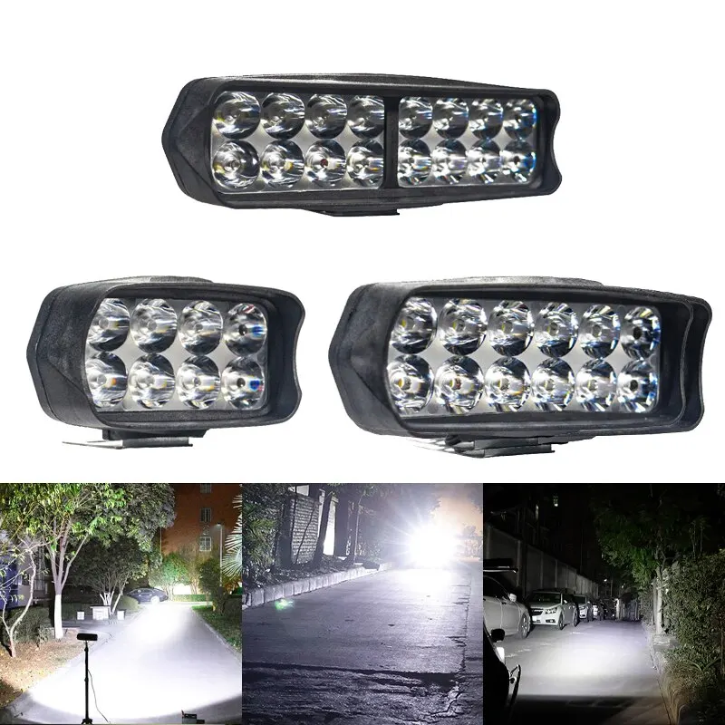 Motorrads chein werfer 8/12/16 LED-Fahr licht wasserdicht Hilfs scheinwerfer Roller Außen strahler Nebels