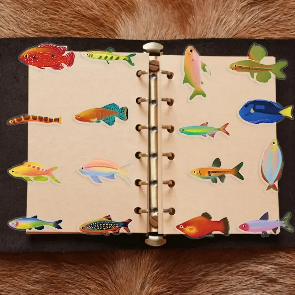 Wasserdichte Fisch Transparente Aufkleber Kunst DIY Laptop (50 Stück) – Bild 2