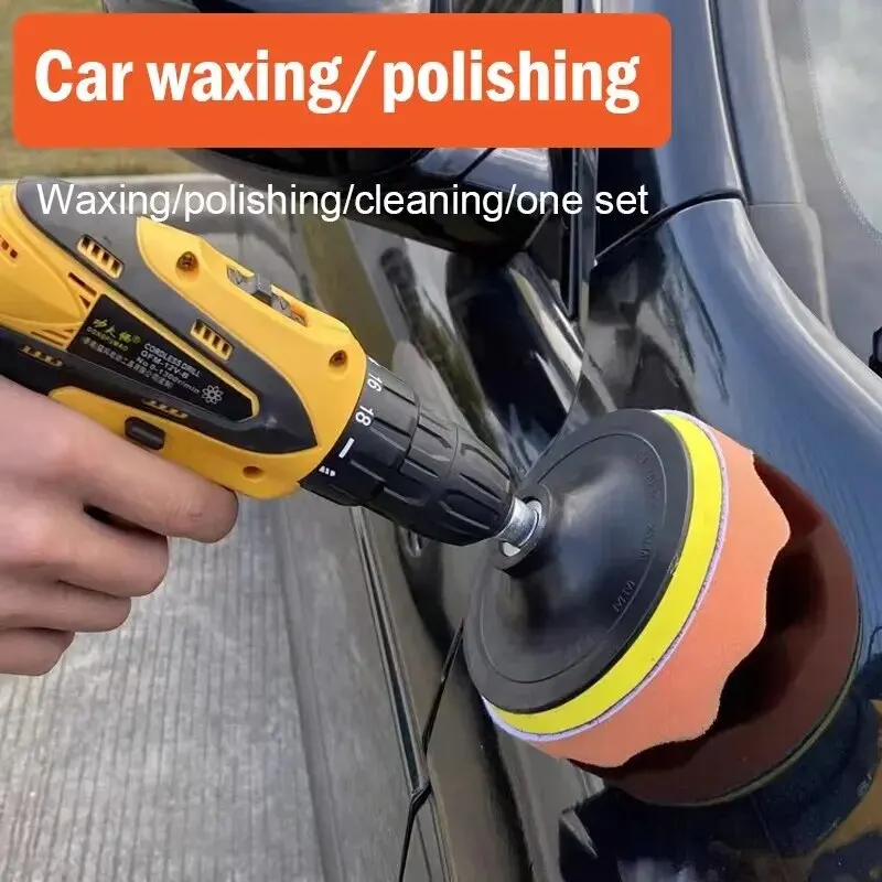 Polieren Schwamm Platte Set Nachahmung Plüsch Wachsen Winkel Schleifen – Bild 5