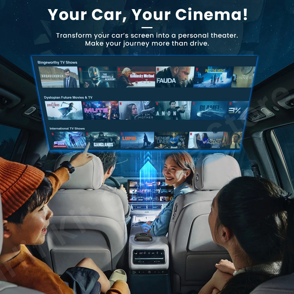 Carlinkit Android 13 Tv Box LED 8 + 128 GB CarPlay Wireless Android – Bild 4