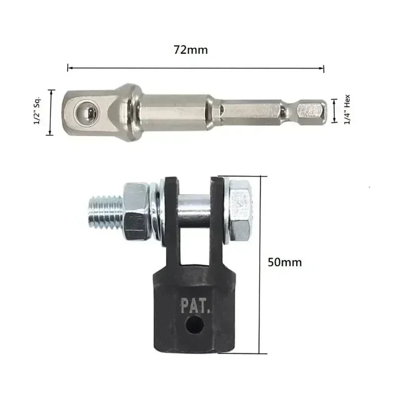 1/2 Zoll Scheren Jack Adapter Chrom Vanadium Stahl Ratschenschlüssel – Bild 4