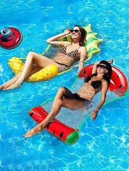 Sommer faltbare PVC aufblasbare schwimmende Reihe Schwimmbad Wasser Hängematte Luftkissen Bett Wassersport