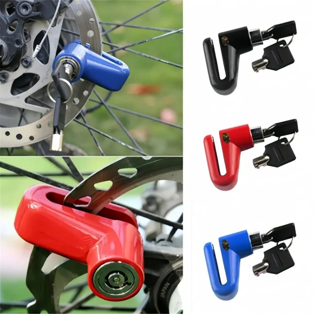 Diebstahlsicherung Elektroroller Scheibenbremsschloss mit Stahldraht Fahrrad Mountainbike Motorrad
