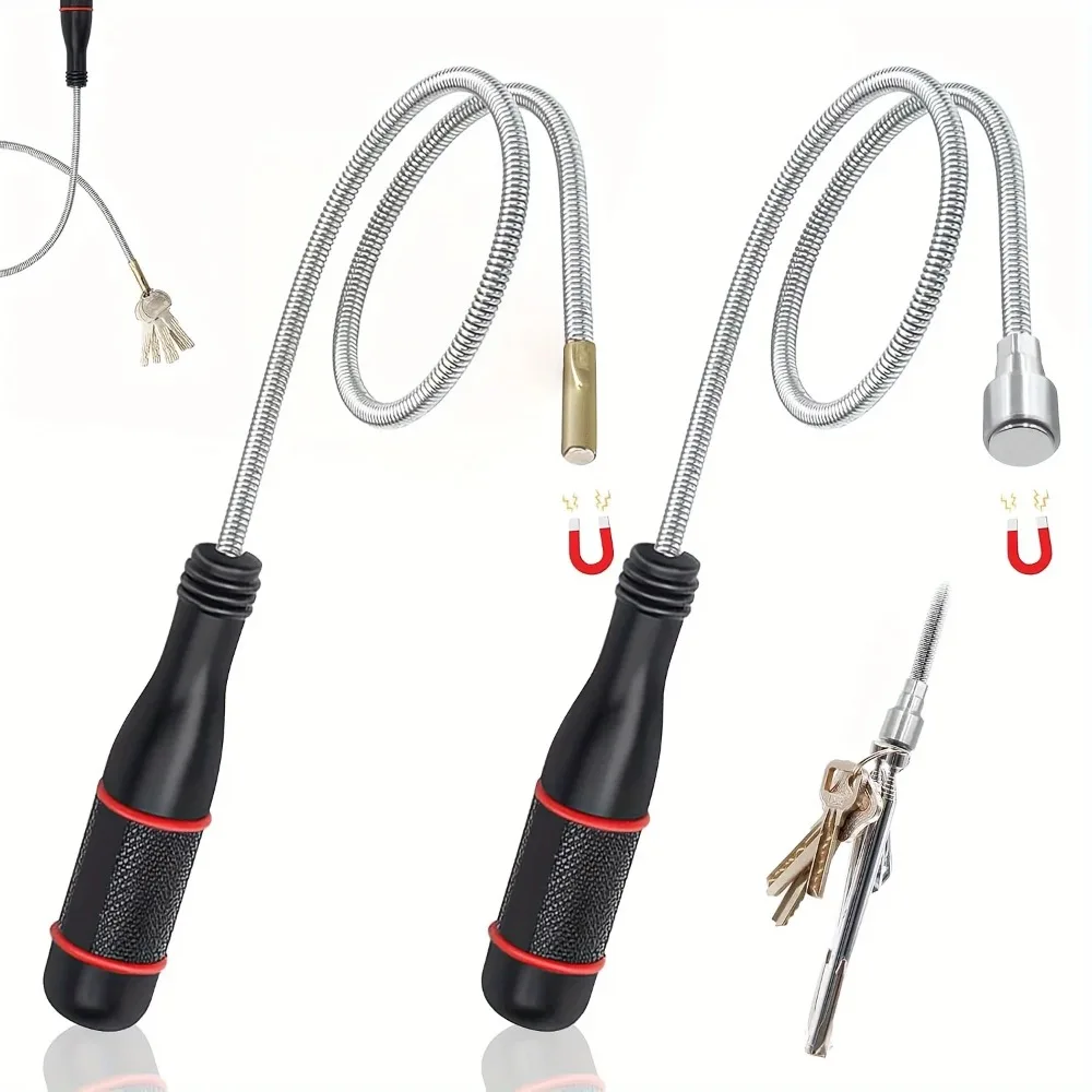 Flexibles magnetisches Aufnahmewerkzeug mit starker Saugstange - biegbar für Autoreparatur/Waschbeckenabfluss