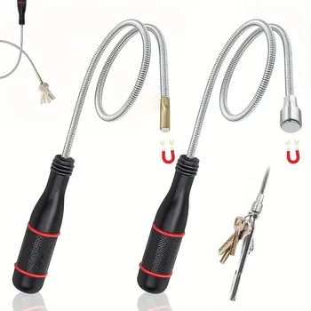 Flexibles magnetisches Aufnahmewerkzeug mit starker Saugstange - biegbar für Autoreparatur/Waschbeckenabfluss