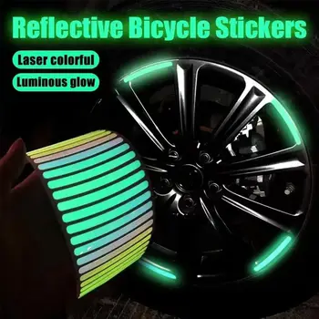 Reflektierende Auto-Rad-Aufkleber, Nacht-fluoreszierende Reifen-Warnaufkleber, Paste, kreative Persönlichkeit