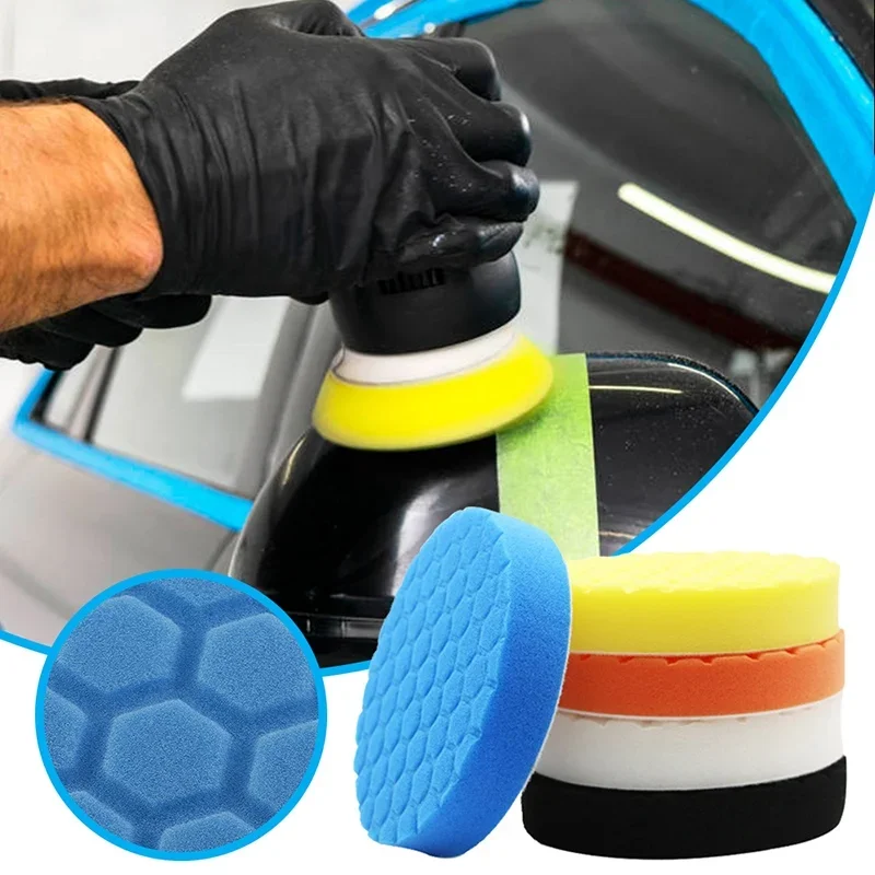 5 Zoll (125 mm) Polierpad-Set Polierer Wachspads Polier-Set (5 Stück) – Bild 2