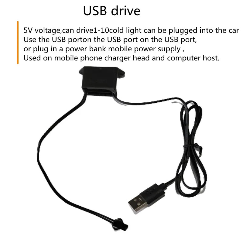 1M/3M/5M Auto Innen Led Dekorative Lampe EL Verdrahtung Neon Streifen – Bild 3