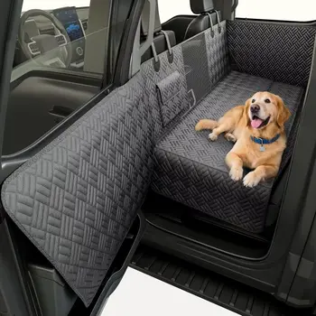 Autositzbezug für Rücksitz Bodenschutz mit Türschutz Wasserdicht & Maschinenwaschbar Hunde-Hängematte für LKW