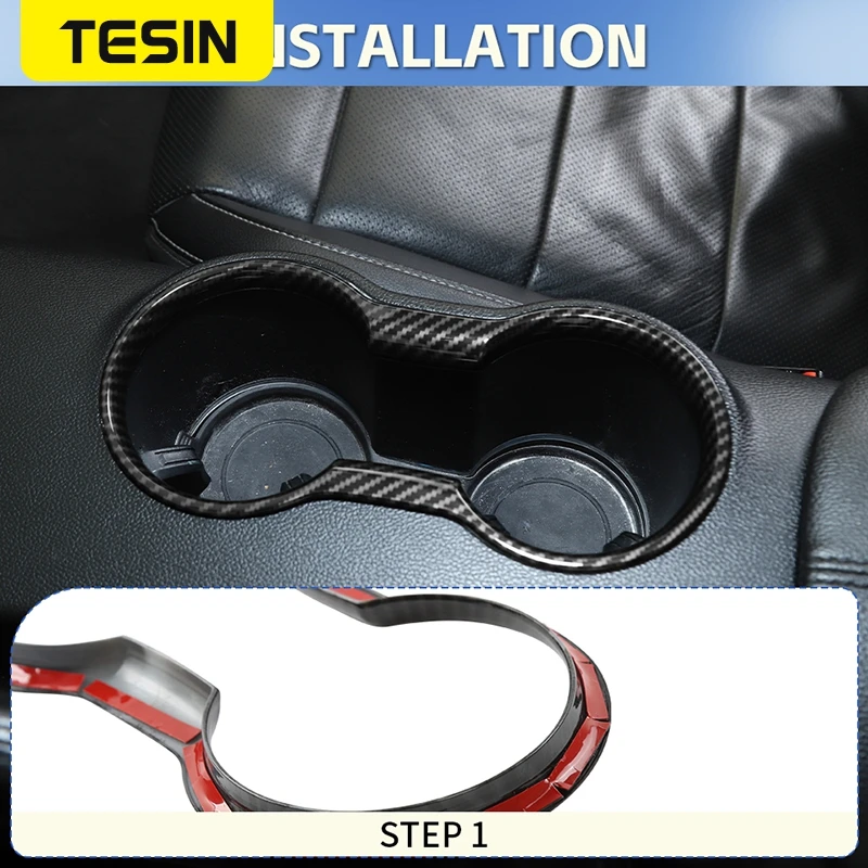 Auto Front Wasser Tasse Halter Dekoration Abdeckung Trim Rahmen – Bild 5