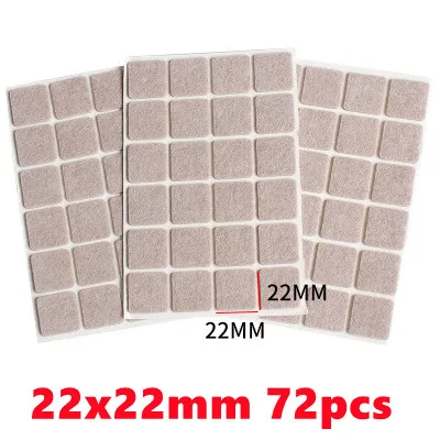 Filz-Stuhlbeinpolster, 3 mm dick, für Tischmöbel, Boden, Kratzschutz, Matte, stumm, rutschfest, selbstklebend