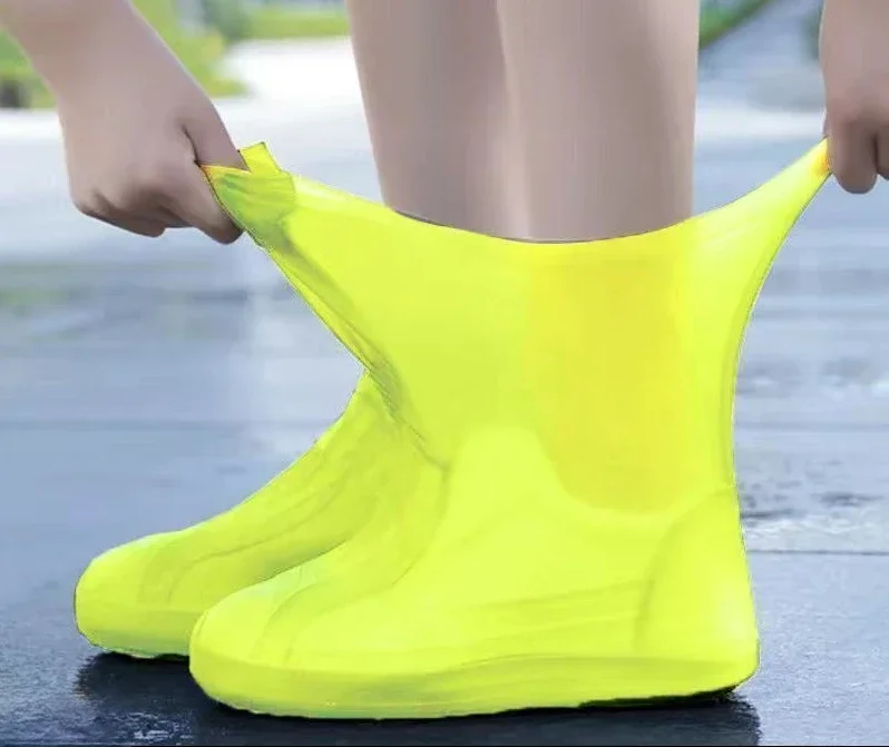 1 Paar wasserdichte Silikon-Überschuhe, lippenbeständige – Bild 3