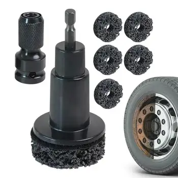 Radnaben-Reinigungsset, Bremsscheiben-Rostentfernungs-Werkzeug, Schleifköpfe & Polierpads