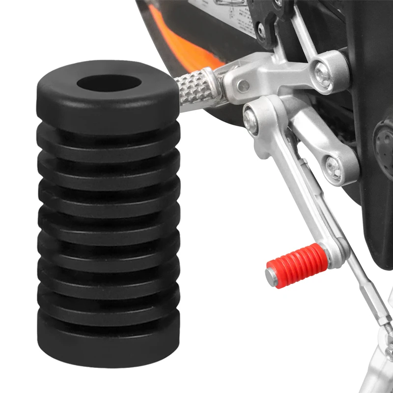 Universal Motorrad Getriebe Shift Shifter Hebel Fuß Pad Pedal Gummi Abdeckung Moto Start Fußrasten (2 Stück)