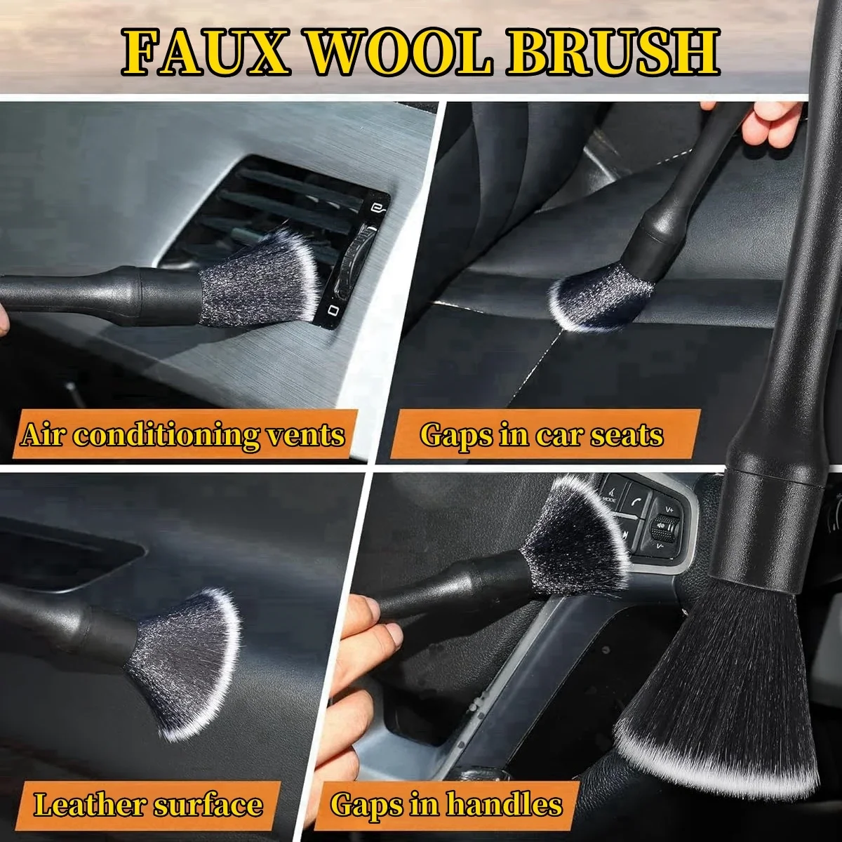 Auto-Innenraum-Detailing-Bürstenset (5 Stück) – Bild 6