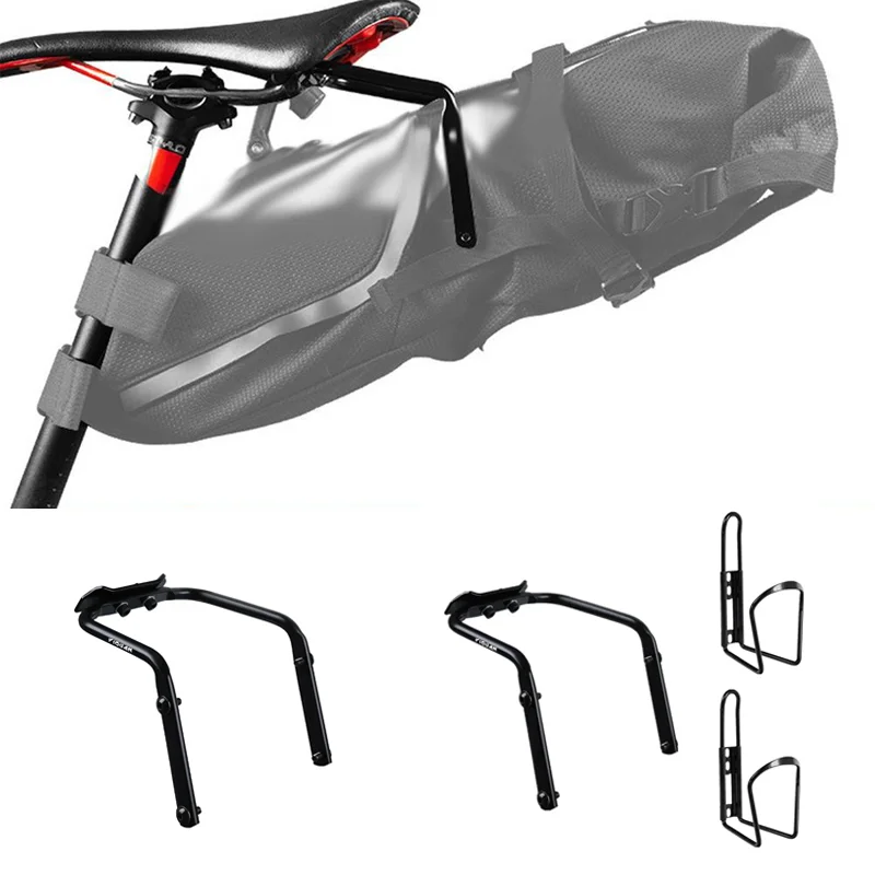 Aluminium Legierung Fahrrad Sattel Verlängerung Halterung Stabile Sattel Tasche Stabilisator Multifunktionale