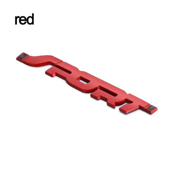 Auto Zubehör Aufkleber Styling Metall 3D Chrom Schwarz Auto Kofferraum Racing Sport Wort Brief Logo Emblem