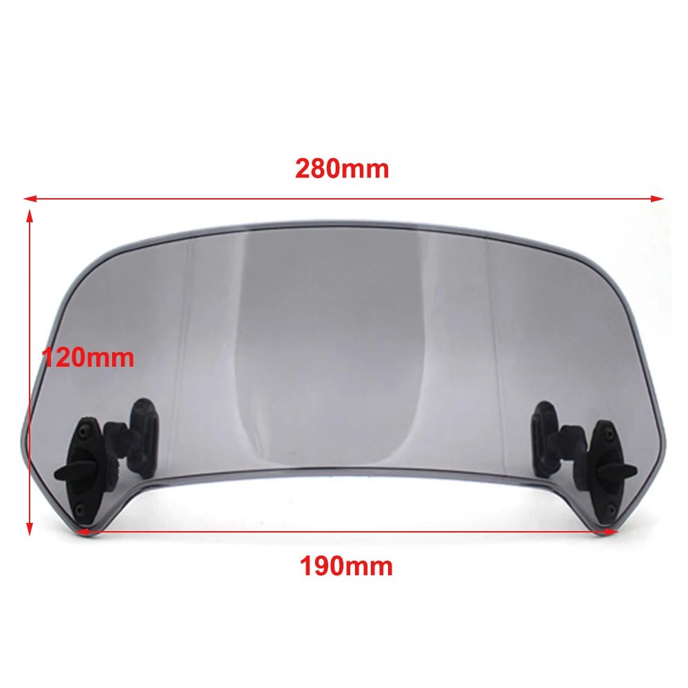Motorrad Universal Windschutzscheibe Verlängerung Einstellbare Spoiler Clamp-On Windschutzscheibe Deflektor
