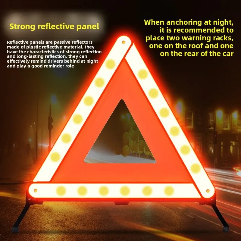 Faltbares Reflektierendes Auto-Warndreieck Pannenhilfe-Schild – Bild 2