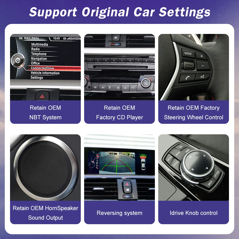 1920*720 Multimedia-Touchscreen für BMW 1/2/3/4 Serie – Bild 5