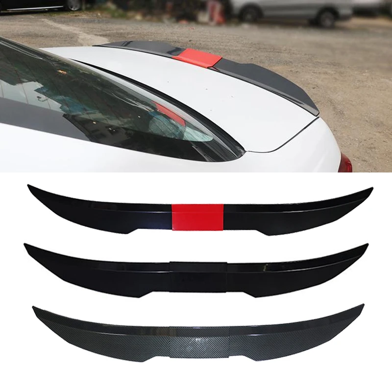 Universal Stamm Schwanz Hinten Flügel Spoiler 115-125Cm 3Pcs Für BMW Für Tesla Für Audi Toyota honda KIA
