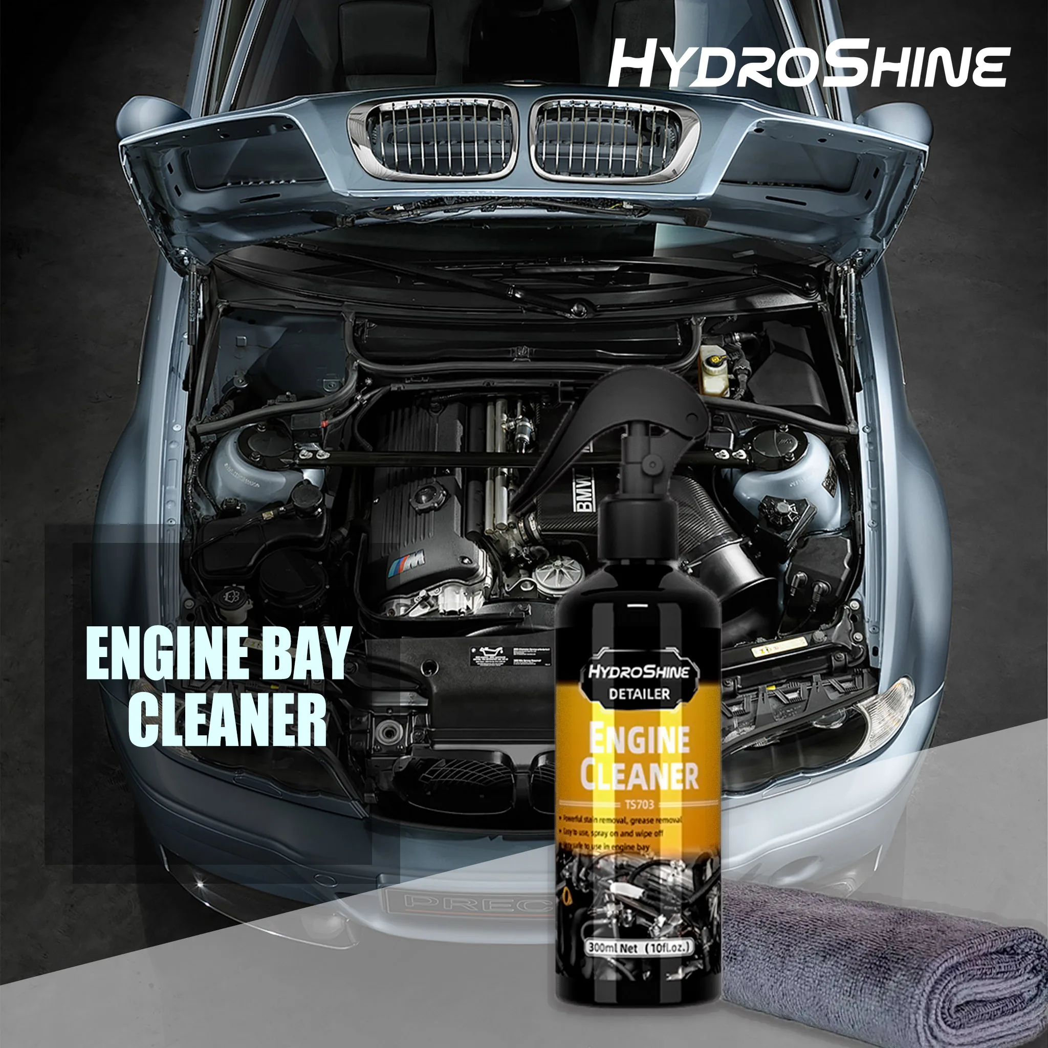 Hydroshine Engine Bay Cleaner Care Heavy Oil Dust Clean Spray – Bild 5