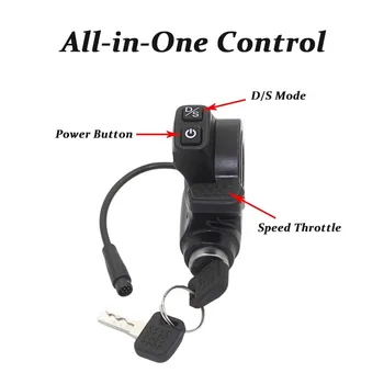 Zündschloss & Daumengashebel für KuKirin G2 Master, Dual-Drive-Gashebelschalter, Ersatzteile für Elektroroller