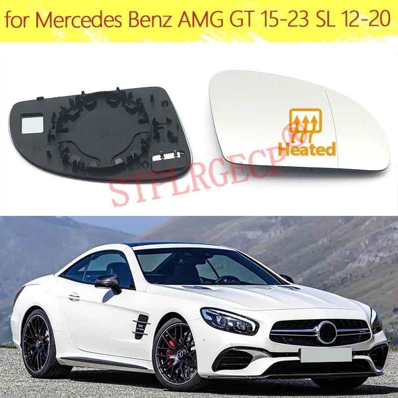 Auto Links Rechts Seitentür Außenspiegel Glas Beheizt Ersatz für Mercedes Benz AMG GT 15-23 SL 12-20