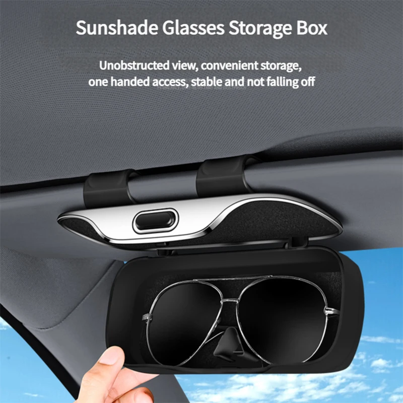 Auto Visier Gläser Fall Premium ABS Beflockung Innere Auto – Bild 6