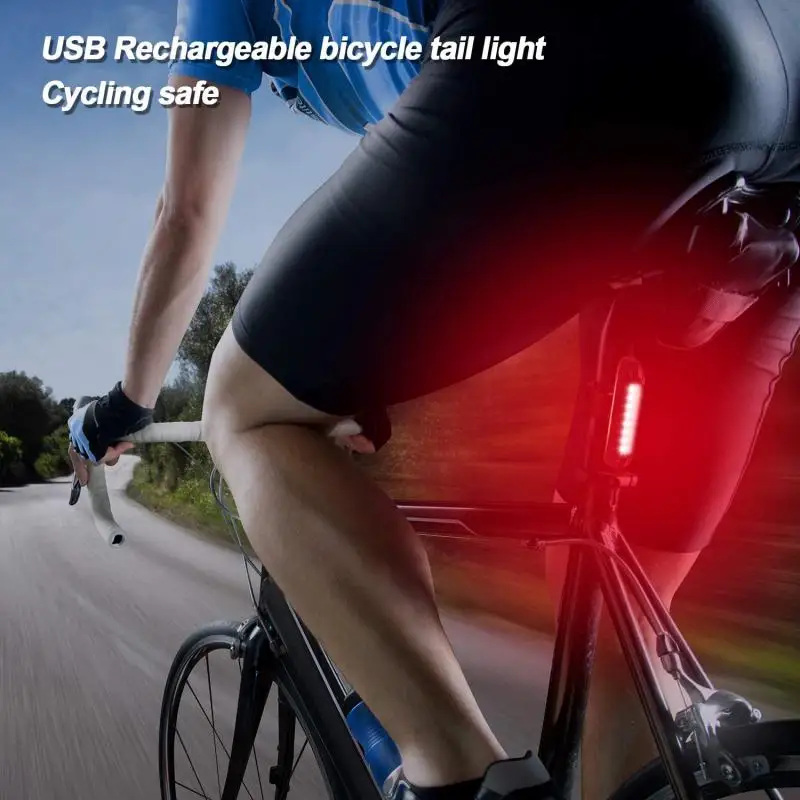 Fahrrad Rücklicht Wasserdichte USB Aufladbare LED Sicherheit Warnung – Bild 5