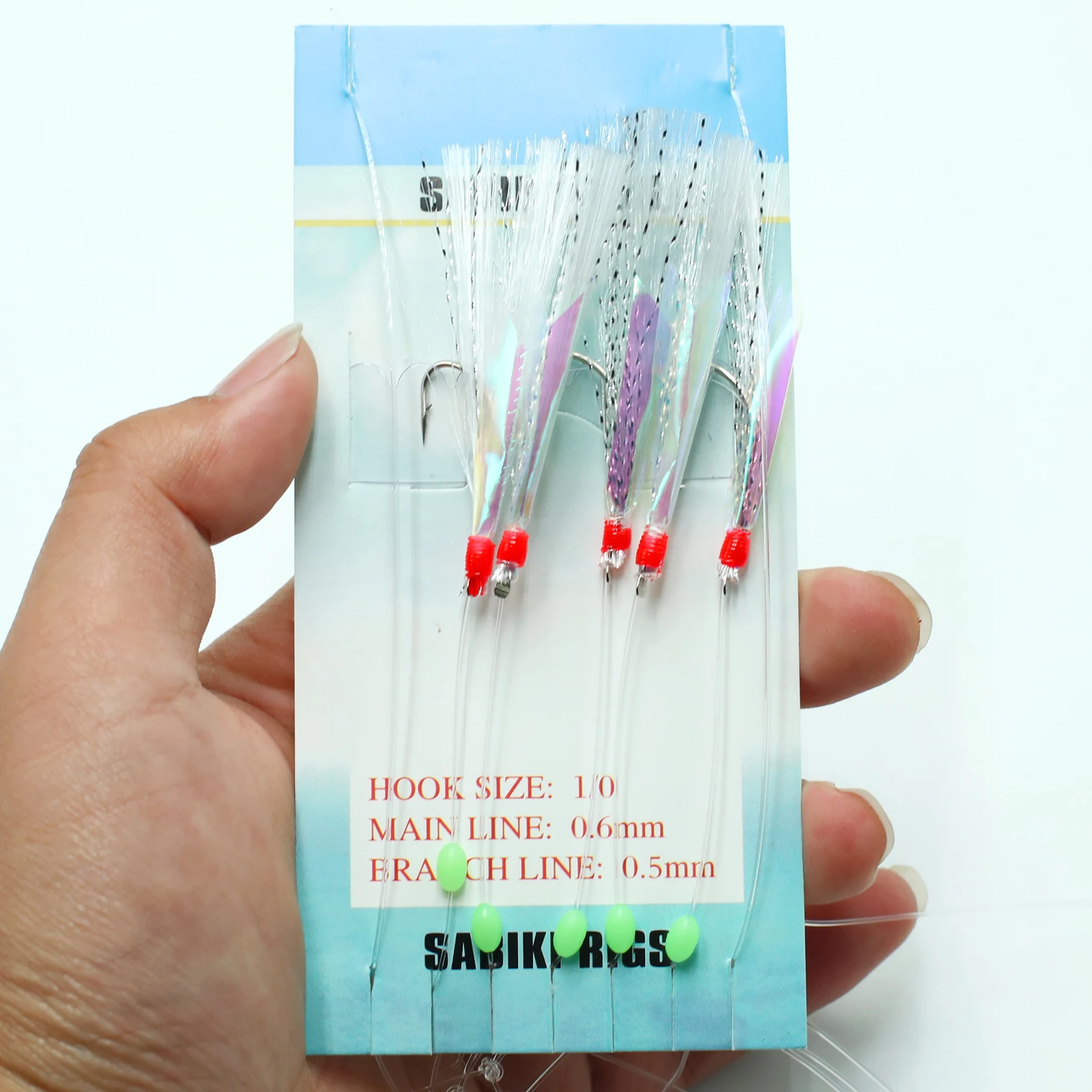 TAKBAS 1/3/5 Packungen Sabiki Rigs Salzwasser, Fischhaut – Bild 4