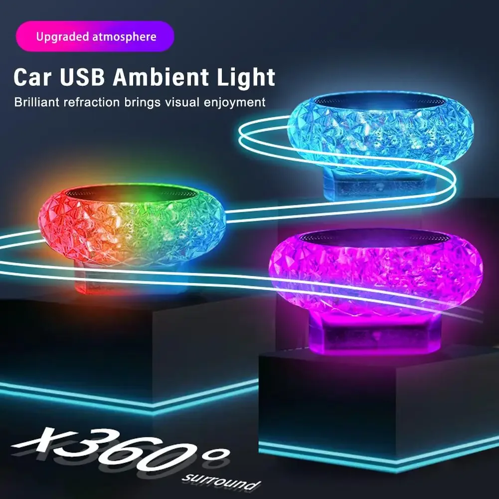 Auto-USB-Ambientelicht, tragbare Mini-LED-Atmosphärenlampen – Bild 2