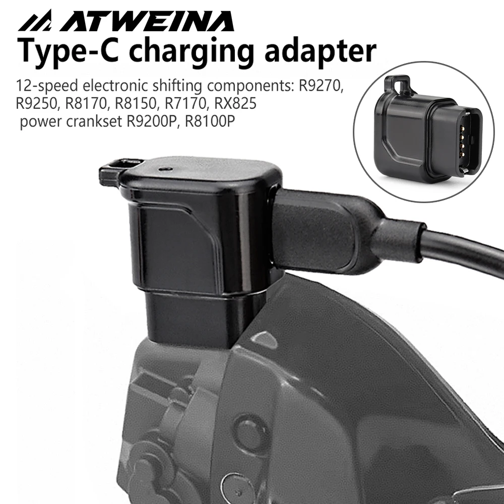 Kompakter, tragbarer, schneller USB-C-Fahrradladeradapter für Shimano 12S Di2 elektronischer Schaltwerk R9200