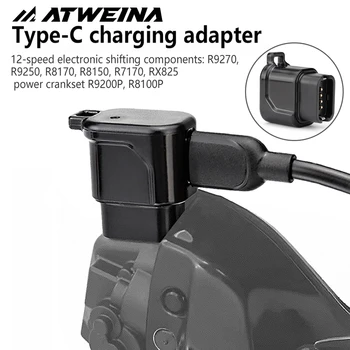 Kompakter, tragbarer, schneller USB-C-Fahrradladeradapter für Shimano 12S Di2 elektronischer Schaltwerk R9200