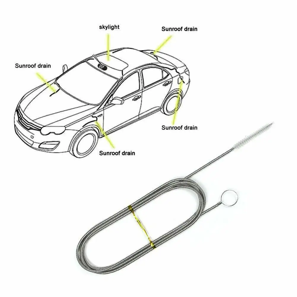 Auto ablauf Bagger reinigung Bürste 150cm Auto Schiebedach lange Schläuche Detail lierung Reinigungs werkzeug