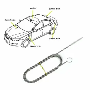 Auto ablauf Bagger reinigung Bürste 150cm Auto Schiebedach lange Schläuche Detail lierung Reinigungs werkzeug