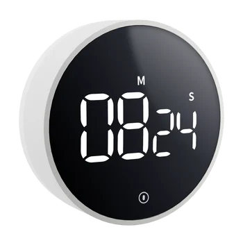 Elektronischer Küchentimer, LED, digitaler visueller Knopf-Timer, magnetischer Countdown-Countup-Timer