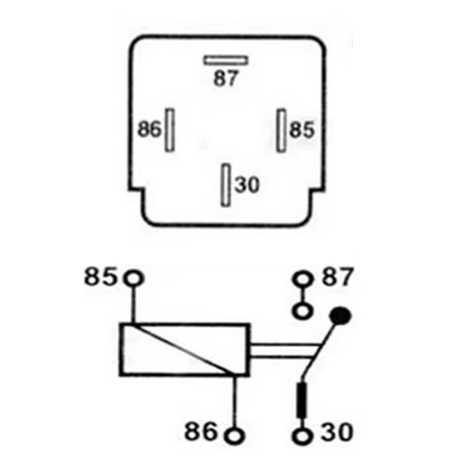 12V DC 4-Pin Auto-Relais mit Sicherung 30A, normalerweise offen – Bild 5