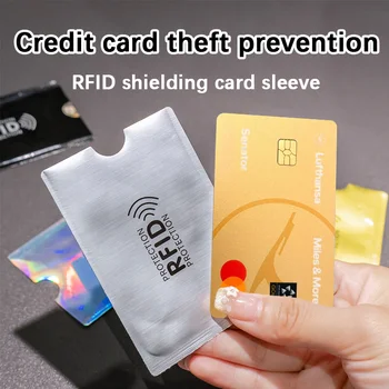 Diebstahlschutz für RFID-Kreditkarten, Blockierende Kartenhüllen, Schutzhüllen für Bankkarten, Neu (10 Stück)