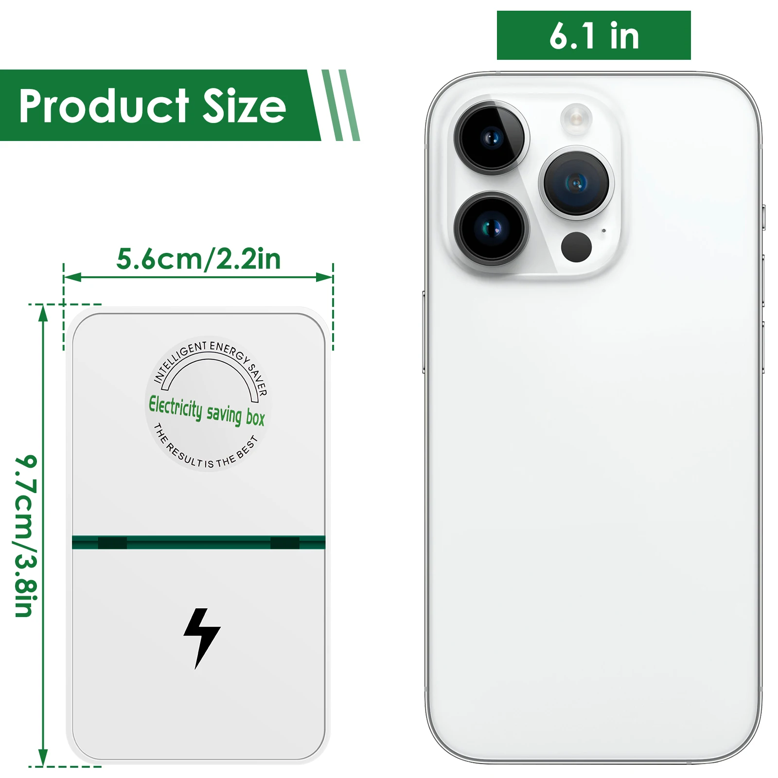 Power Saver Tragbare Strom UNS Energie Saver Smart Saving Box Sichere – Bild 3