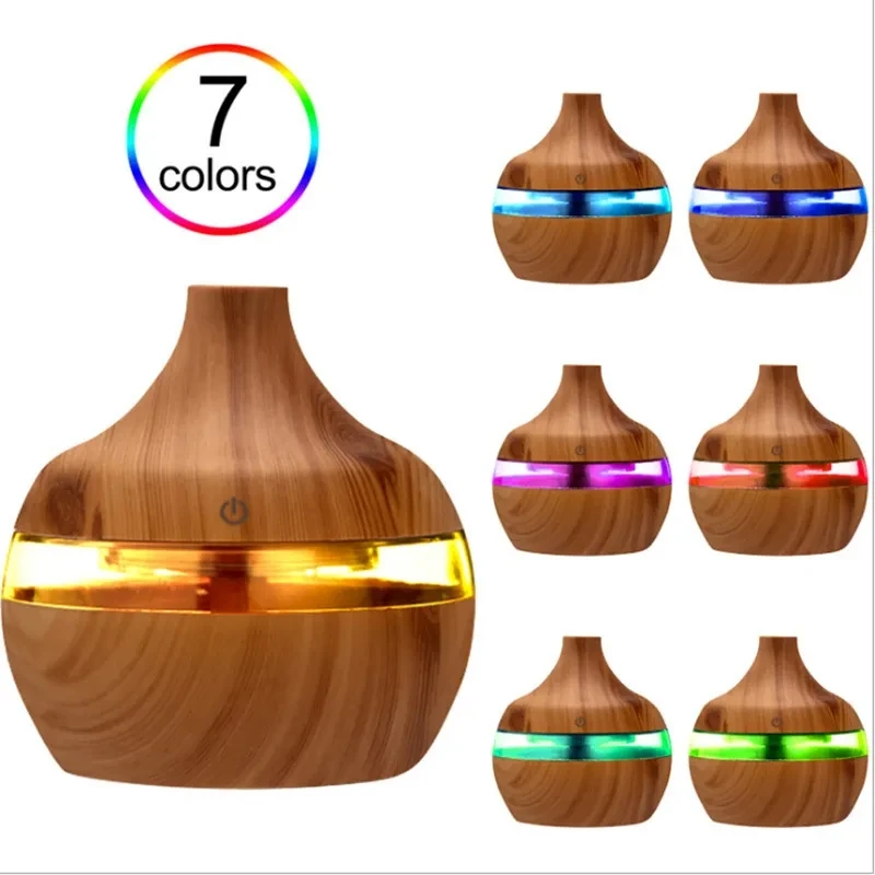 Luftbefeuchter Elektrische Aroma Air Diffusor Holz Ultraschall-luftbefeuchter Ätherisches Öl Aromatherapie
