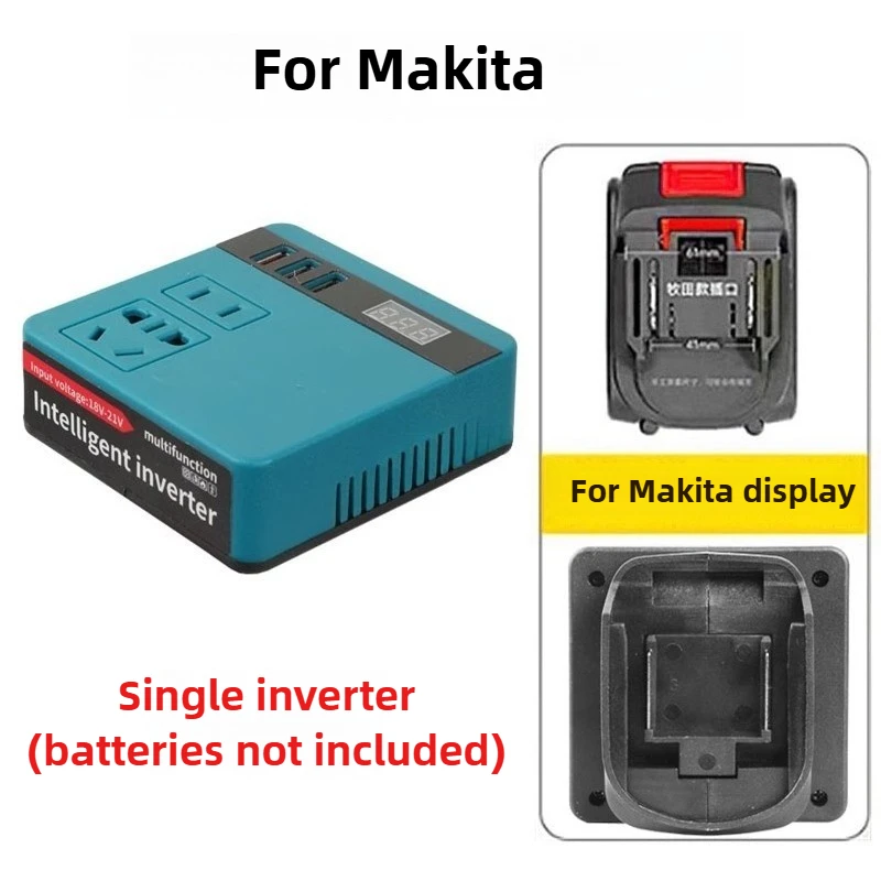 220V 120W USB-Powerbank für Makita, Milwaukee, DeWalt und Dayi 18V – Bild 3