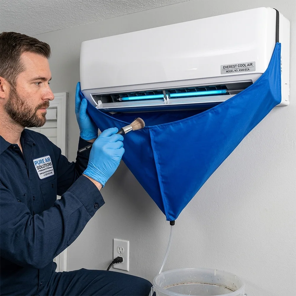 PVC-Klimaanlagen-Reinigungsset mit Reinigungswerkzeugen und Zubehör – Bild 5