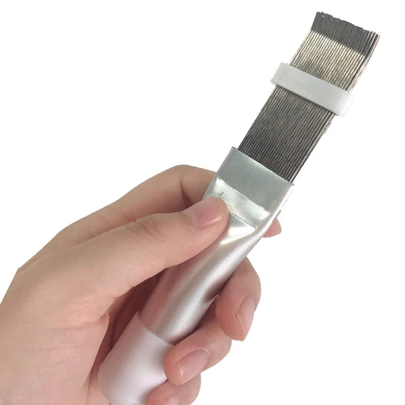 Klimaanlage Fin Reinigung Kamm Edelstahl Kondensator Kühler Fin Pinsel Reiniger Reparatur Werkzeug Spule Kamm