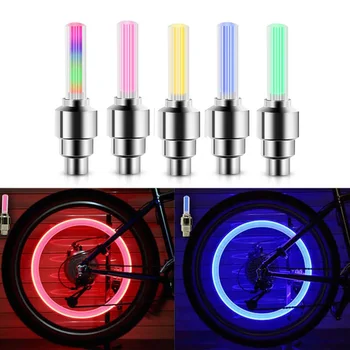 LED Fahrrad Ventil Licht, Neon Fahrrad Speichen Licht, Fahrrad Reifen Ventil Licht, Nacht Reiten Warnlicht
