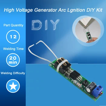 Hochspannungsgenerator Arc Igniter DIY Kit Feuerzeug Kit Arc Generator Kit für DIY Electronic Production Suite