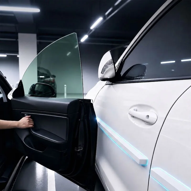 Magnetische Autotür-Kantenschutzleisten, Universeller Magnetischer Türstoßschutz für das Parken (2 Stück)