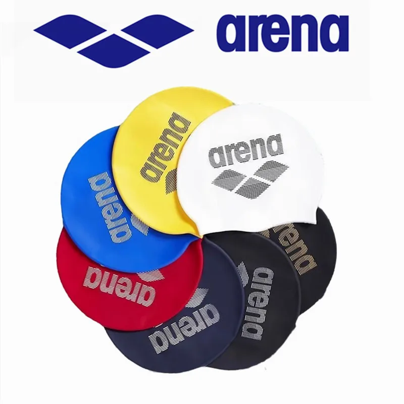 ARENA Modische wasserdichte Silikon-Badekappe, professionelles Training, Unisex, Wettkampf-Badekappe